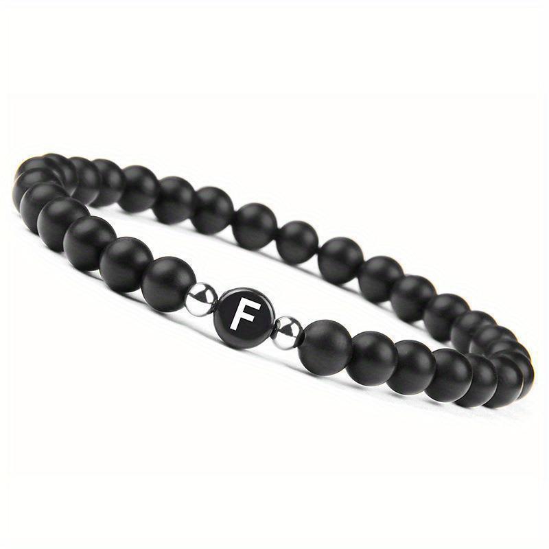 Initial Bracelet for Men and Woman Black Onyx 6mm Beads Bracelet with Letter Relationship Jewelry for Couples Alphabet bracelet
Initial Bracelet for Men and Woman Black Onyx 6mm Beads Bracelet with Letter Relationship Jewelry for Couples Alphabet bracelet