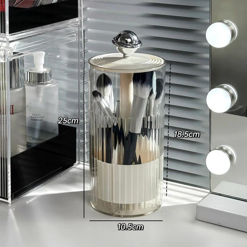 Vanity Makeup Brushes Holder Automatic Lifting Dustproof Storage Box with Lid Lipstick Cosmetic Organizer
Vanity Makeup Brushes Holder Automatic Lifting Dustproof Storage Box with Lid Lipstick Cosmetic Organizer