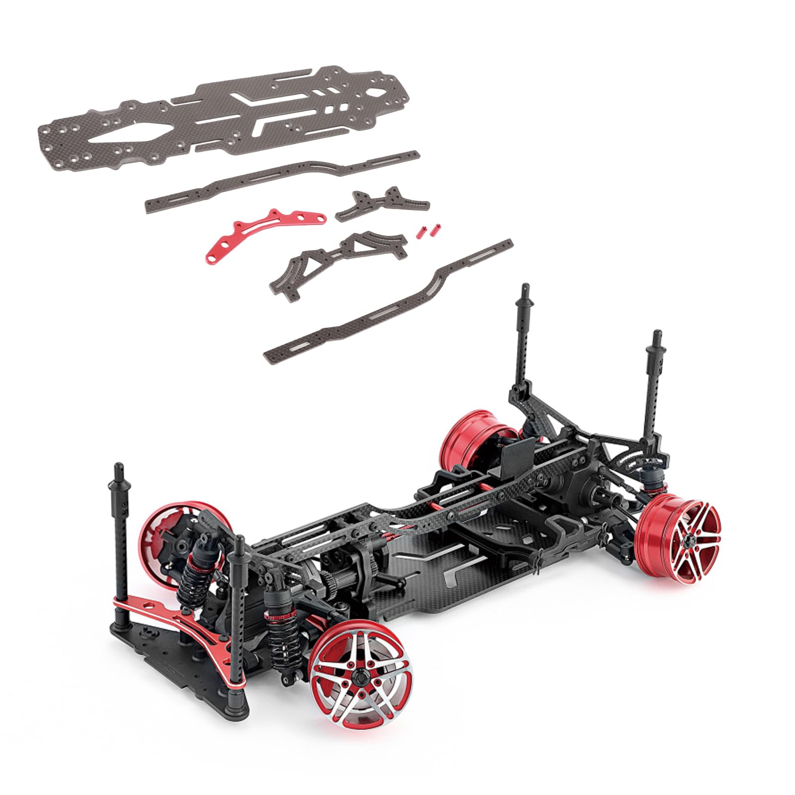RC Carbon Fiber Aluminum Upgrade Lightweight High Precision Easy Installation Aluminum Bumper Frame Smooth Drift RC Kit, 1/10 (Black)
RC Carbon Fiber Aluminum Upgrade Lightweight High Precision Easy Installation Aluminum Bumper Frame Smooth Drift RC Kit, 1/10 (Black)