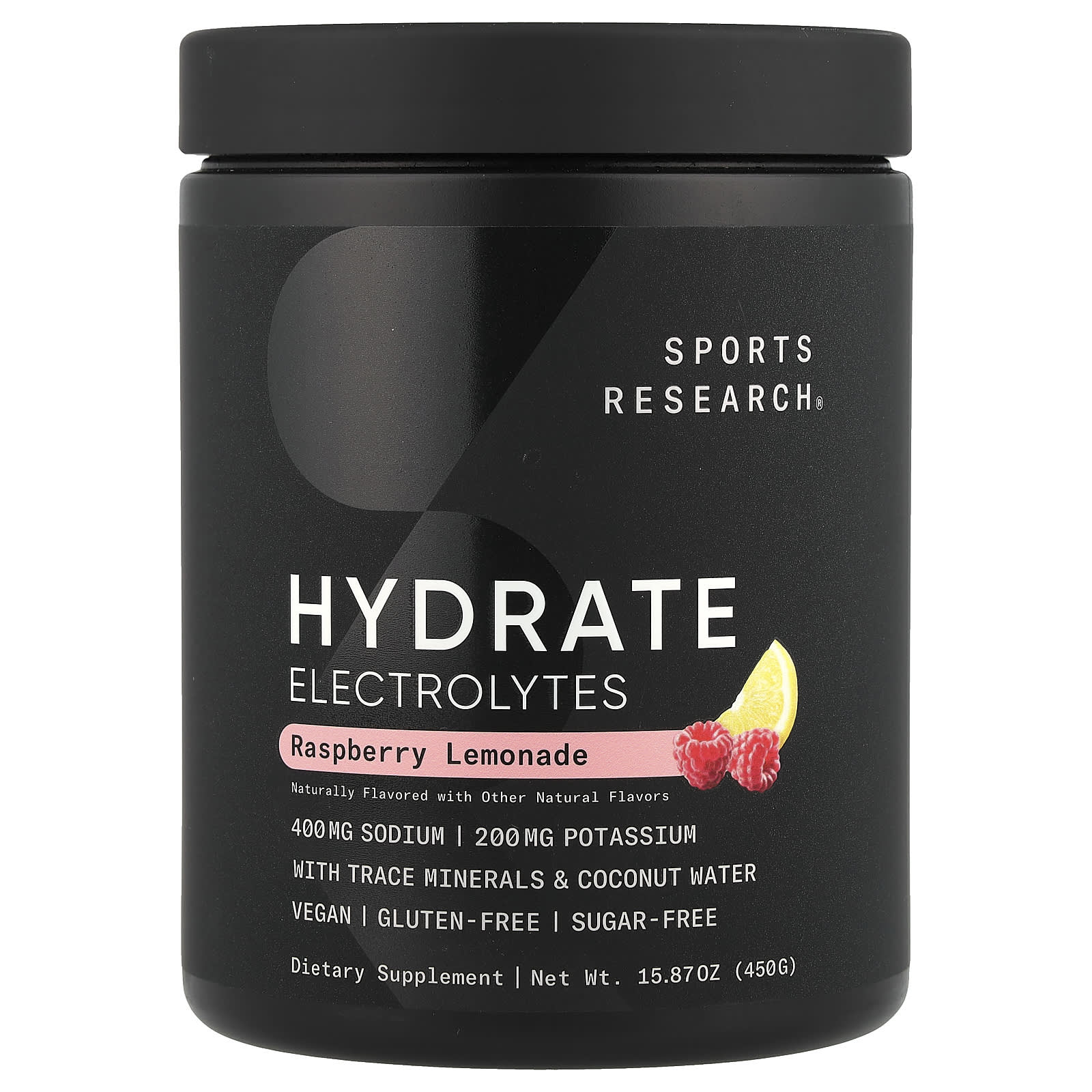 Hydration, Electrolyte, Raspberry Lemonade, 450G(15.87Oz)
Hydration, Electrolyte, Raspberry Lemonade, 450G(15.87Oz)