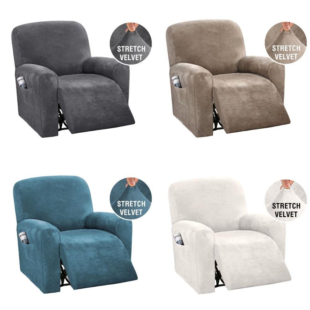 Velvet Couch Slipcovers Stretchy Sofa Protector Soft Recliner Chair Covers Lazy Boy grey-Four Pieces
Velvet Couch Slipcovers Stretchy Sofa Protector Soft Recliner Chair Covers Lazy Boy grey-Four Pieces