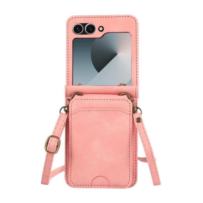 Leather Wallet Card Holder Case for Samsung Galaxy Z Flip 7 6 5 4 3 ZFlip Flip6 Flip5 Flip7 with Crossbody Lanyard Bag Cover For Samsung z flip 7&Case & Strap рожевий
Leather Wallet Card Holder Case for Samsung Galaxy Z Flip 7 6 5 4 3 ZFlip Flip6 Flip5 Flip7 with Crossbody Lanyard Bag Cover For Samsung z flip 7&Case & Strap рожевий