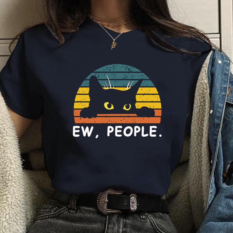 Забавная футболка с принтом черного кота, женская персонализированная футболка, летняя дышащая женская футболка, топы XXXL темно-синий
Забавная футболка с принтом черного кота, женская персонализированная футболка, летняя дышащая женская футболка, топы XXXL темно-синий