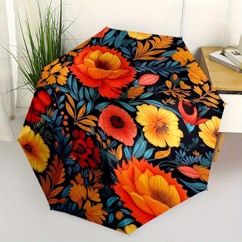Floral Pattern Theme 8 Bone Hand Automatic Folding Umbrella, Compact and Portable Design, A Perfect Gift for Birthday, Christmas or Business
Floral Pattern Theme 8 Bone Hand Automatic Folding Umbrella, Compact and Portable Design, A Perfect Gift for Birthday, Christmas or Business