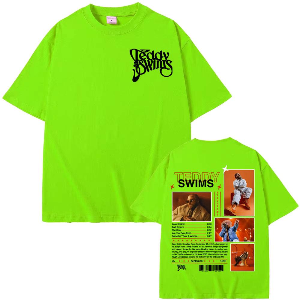 Rapper Teddy Swims Album 2025 Tour Cover T Shirts Men Clothing Retro Fashion Oversized T-shirt Hip Hop Punk High Quality T Shirt 4XL
Rapper Teddy Swims Album 2025 Tour Cover T Shirts Men Clothing Retro Fashion Oversized T-shirt Hip Hop Punk High Quality T Shirt 4XL