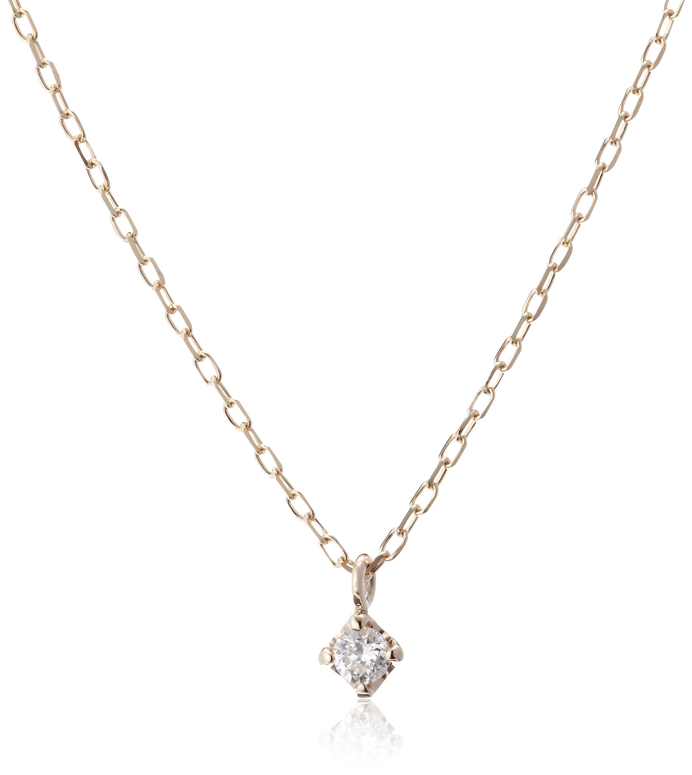 K10YG diamond petite necklace 0.03ct 4-prong
K10YG diamond petite necklace 0.03ct 4-prong