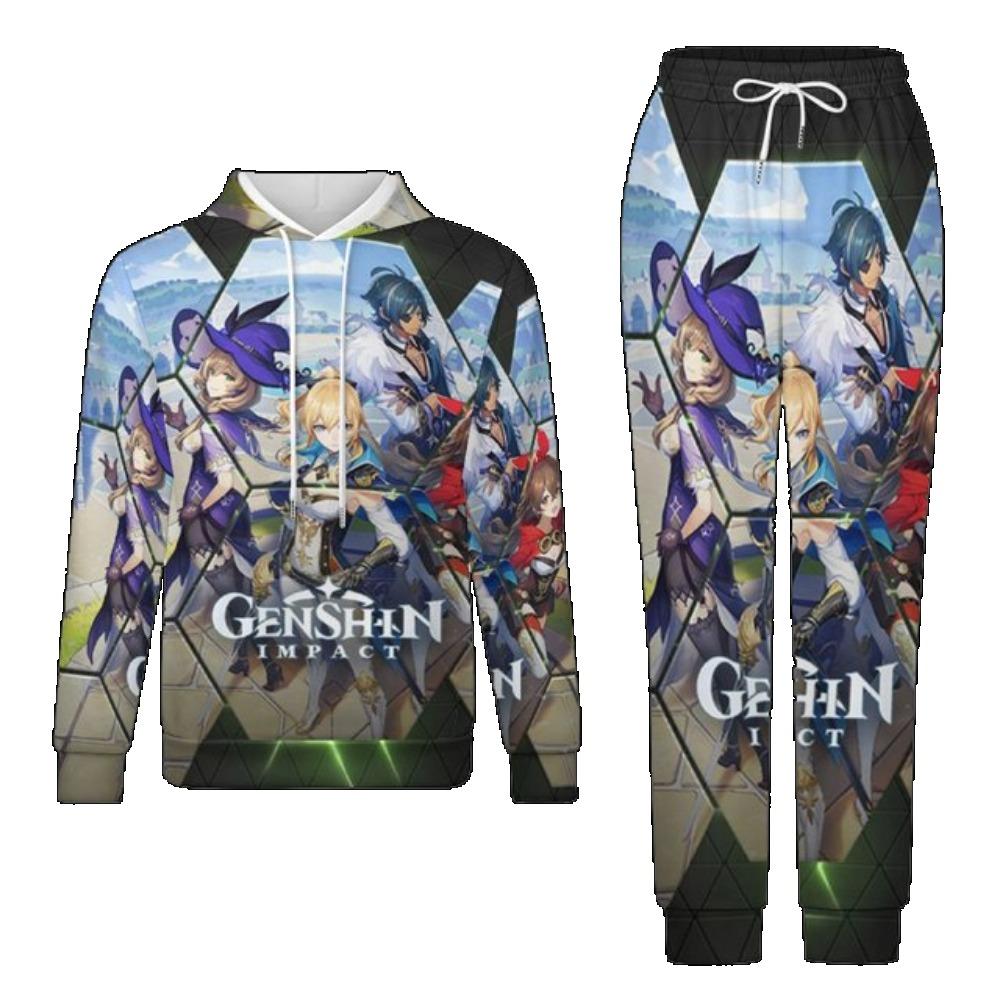 Популярная игра Genshin Impact Толстовка Брюки Костюм 3D Принт Мужской Женский Взрослый Костюм для Бега Повседневная Мужская Одежда 2 предмета 6XL
Популярная игра Genshin Impact Толстовка Брюки Костюм 3D Принт Мужской Женский Взрослый Костюм для Бега Повседневная Мужская Одежда 2 предмета 6XL