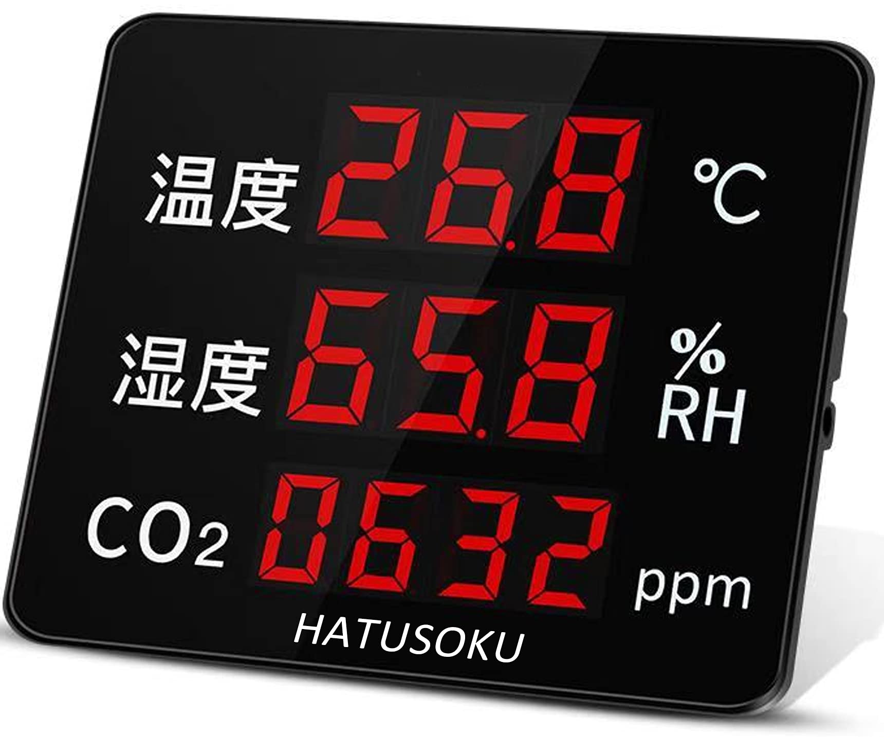 HATUSOKU Комерційний великий екран Датчик CO2 Вимірювач концентрації двоокису вуглецю Прилад для вимірювання CO2 Метод NDIR Функція сигналізації Японська компанія
HATUSOKU Комерційний великий екран Датчик CO2 Вимірювач концентрації двоокису вуглецю Прилад для вимірювання CO2 Метод NDIR Функція сигналізації Японська компанія