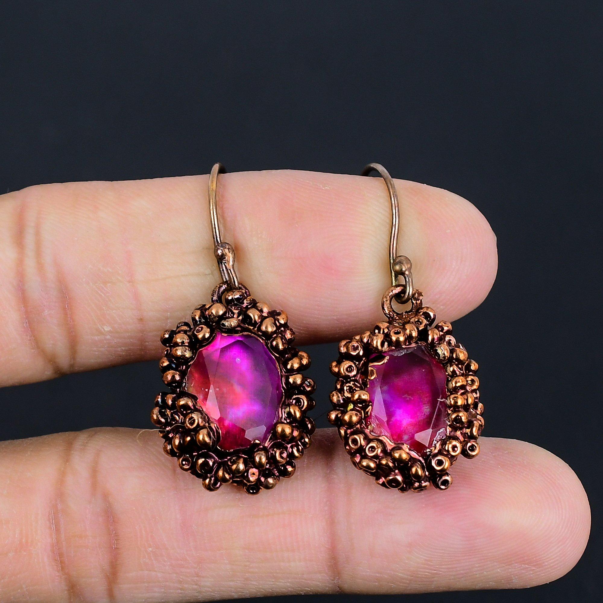 Серьги с аммолитом, Ювелирные изделия из драгоценных камней, Медные гальваноформованные серьги ручной работы, Ювелирные изделия новейшего дизайна 2.55 Inches
Серьги с аммолитом, Ювелирные изделия из драгоценных камней, Медные гальваноформованные серьги ручной работы, Ювелирные изделия новейшего дизайна 2.55 Inches