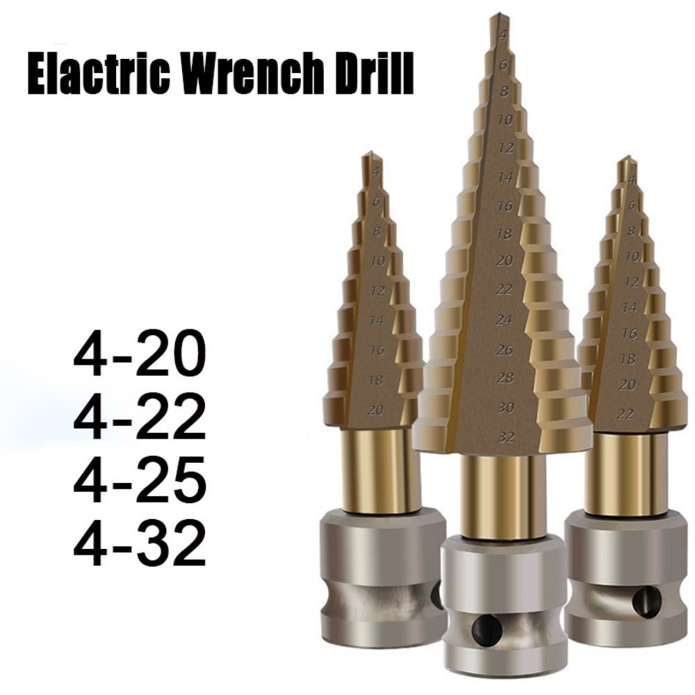 Wood Metal Hole Stepped Drill Bit HSS 4241 Step Drill Portable Hole Opener Iron steel 4
Wood Metal Hole Stepped Drill Bit HSS 4241 Step Drill Portable Hole Opener Iron steel 4