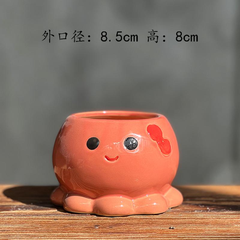 New Succulent Pot Flowerpot Hand-painted Ceramic Plant Flowerpot Creative Cute Octopus Shaped Flowerpot Home Decor
New Succulent Pot Flowerpot Hand-painted Ceramic Plant Flowerpot Creative Cute Octopus Shaped Flowerpot Home Decor