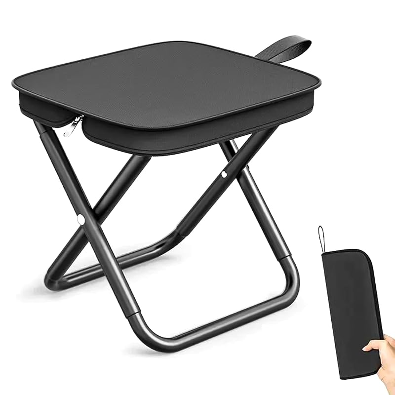 Outdoor folding chair (2025) camping chair small and lightweight Easy to carry 150KG load capacity (black)
Outdoor folding chair (2025) camping chair small and lightweight Easy to carry 150KG load capacity (black)