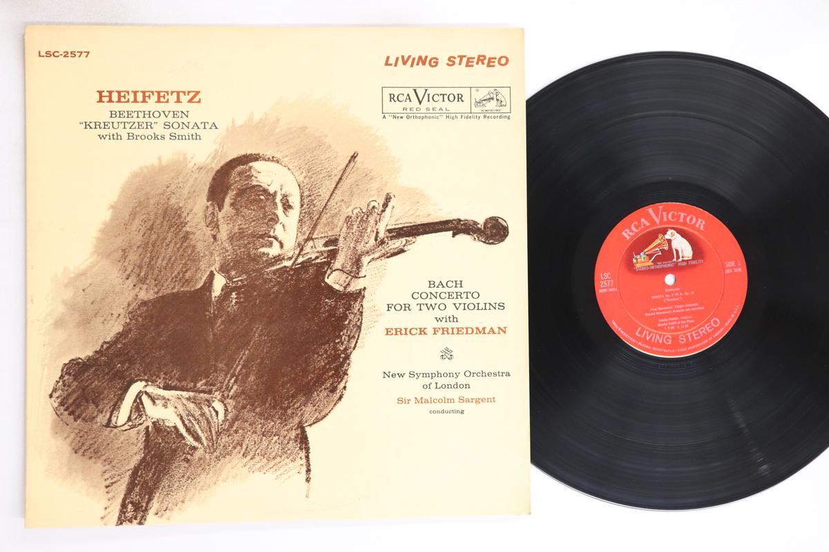 LP Record JASCHA HEIFETZ, BROOKS SMITH, ERICK - Beethoven Sonata No9 In A Major Op4 LSC2577 RCA VICTOR 1961 US Classical Used
LP Record JASCHA HEIFETZ, BROOKS SMITH, ERICK - Beethoven Sonata No9 In A Major Op4 LSC2577 RCA VICTOR 1961 US Classical Used
