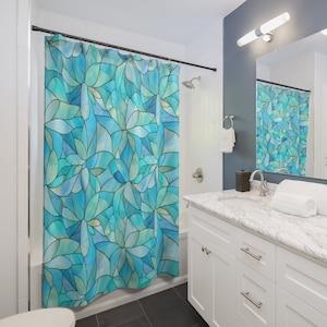 Turquoise And Aquamarine Stained Glass Style Shower Curtain, Turquoise Shower Curtain, Aquamarine Shower Curtain W60H190(CM)-1 Pcs
Turquoise And Aquamarine Stained Glass Style Shower Curtain, Turquoise Shower Curtain, Aquamarine Shower Curtain W60H190(CM)-1 Pcs