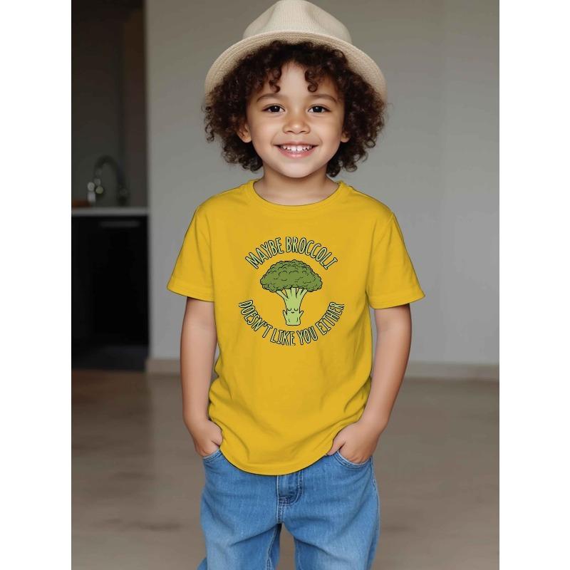 European sizes Maybe Broccoli Doesnt Like You Either Boys and Girls Casual Short-sleeved T-shirt Summer Children s Round Neck Clothing 98cm
European sizes Maybe Broccoli Doesnt Like You Either Boys and Girls Casual Short-sleeved T-shirt Summer Children s Round Neck Clothing 98cm