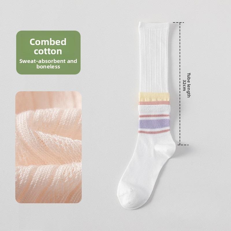 Short-sleeved Summer Lightweight Combed Cotton Long-legged Socks with Mesh, Multi-dopamine Cotton, Boneless Cotton Socks 1 pair белый
Short-sleeved Summer Lightweight Combed Cotton Long-legged Socks with Mesh, Multi-dopamine Cotton, Boneless Cotton Socks 1 pair белый