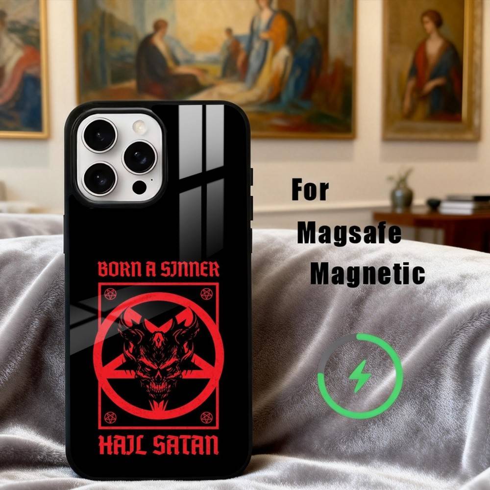 H-Hail S-Satan-N Phone Case For iPhone 17,16,15,14,13,12,Plus,Pro,Max for Magsafe Magnetic Wireless Charging iPhone15
H-Hail S-Satan-N Phone Case For iPhone 17,16,15,14,13,12,Plus,Pro,Max for Magsafe Magnetic Wireless Charging iPhone15