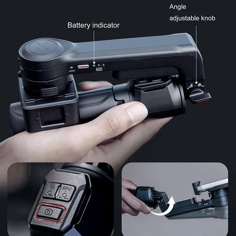 A10 Adjustable Multi-Function Stabilizer with LED Light,Two-Axis Gimbal Selfie Stick Black
A10 Adjustable Multi-Function Stabilizer with LED Light,Two-Axis Gimbal Selfie Stick Black