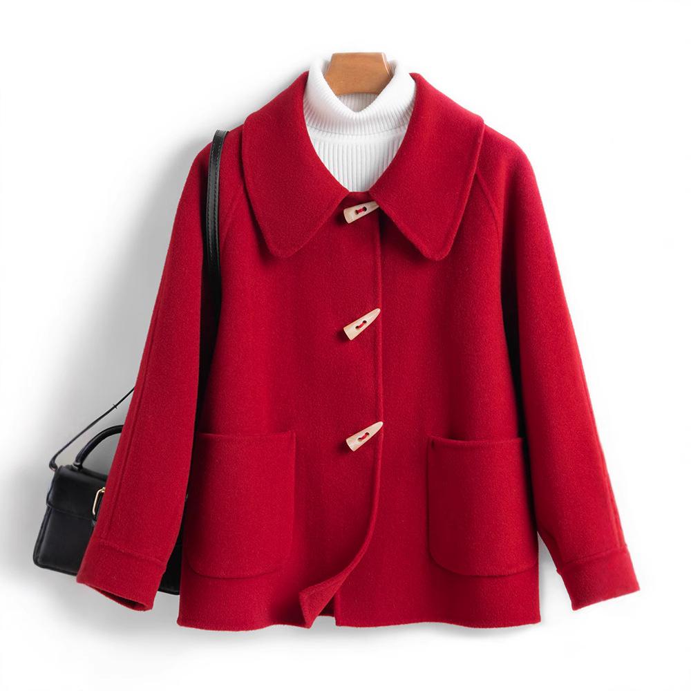 Women s Petite 100% Wool Double-Faced Short Coat with Lapel and Toggle Button - Slim Fit for Autumn/Winter L (130-145 jin)
Women s Petite 100% Wool Double-Faced Short Coat with Lapel and Toggle Button - Slim Fit for Autumn/Winter L (130-145 jin)