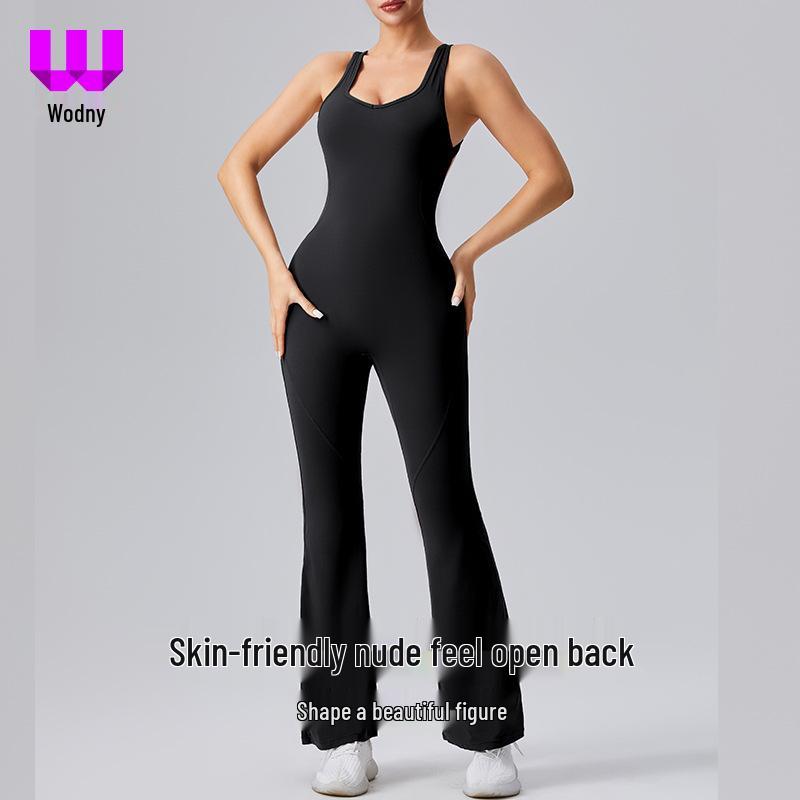 Women s Hollow-Out Yoga Jumpsuit - Flare Backless Sportswear for Dance & Fitness. Large
Women s Hollow-Out Yoga Jumpsuit - Flare Backless Sportswear for Dance & Fitness. Large