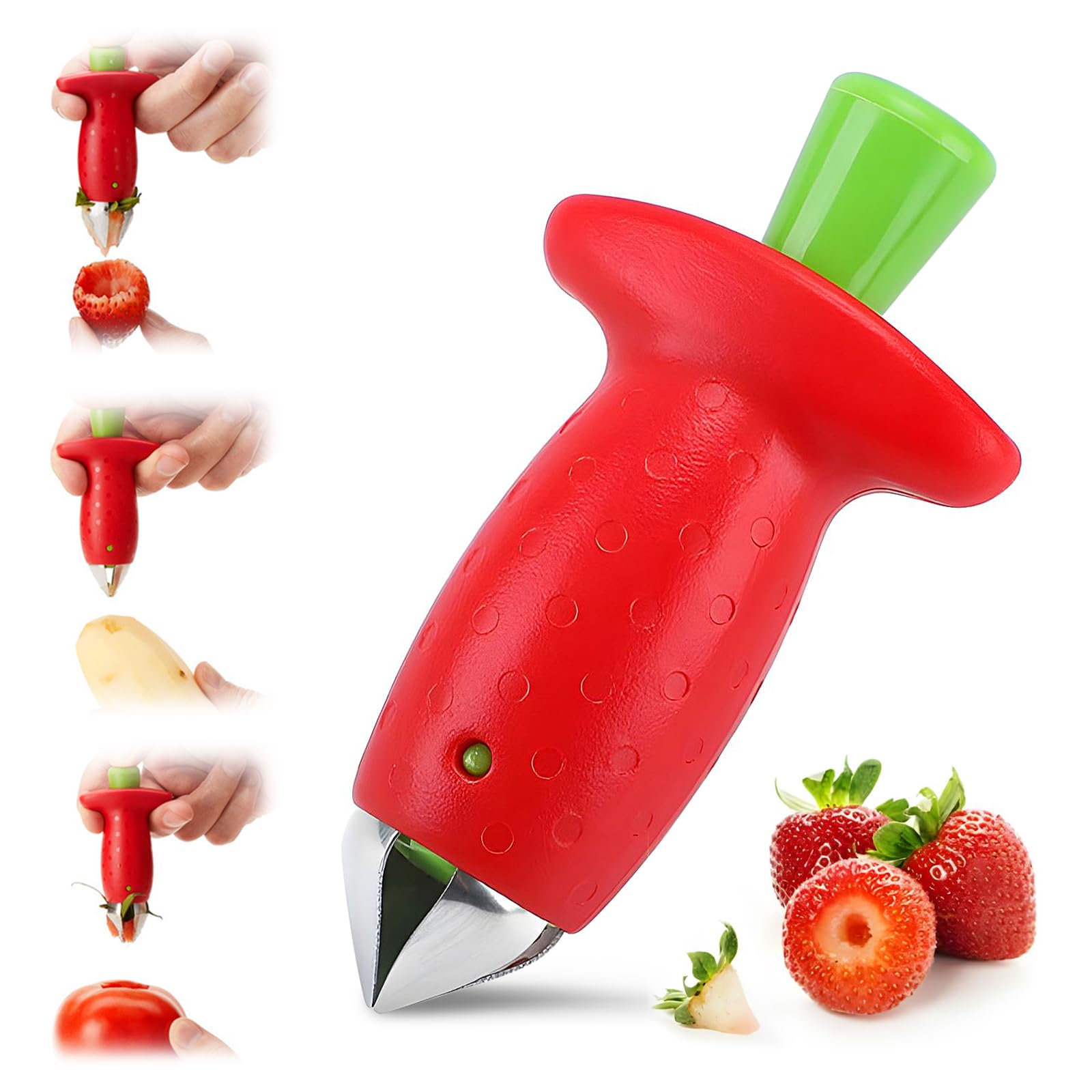 Strawberry Huller Pineapple Cutters Tomato Stalks Remover Fruit Leaf Stem Remover Knife Strawberry Leaf Cleaner Kitchen Tool красный
Strawberry Huller Pineapple Cutters Tomato Stalks Remover Fruit Leaf Stem Remover Knife Strawberry Leaf Cleaner Kitchen Tool красный
