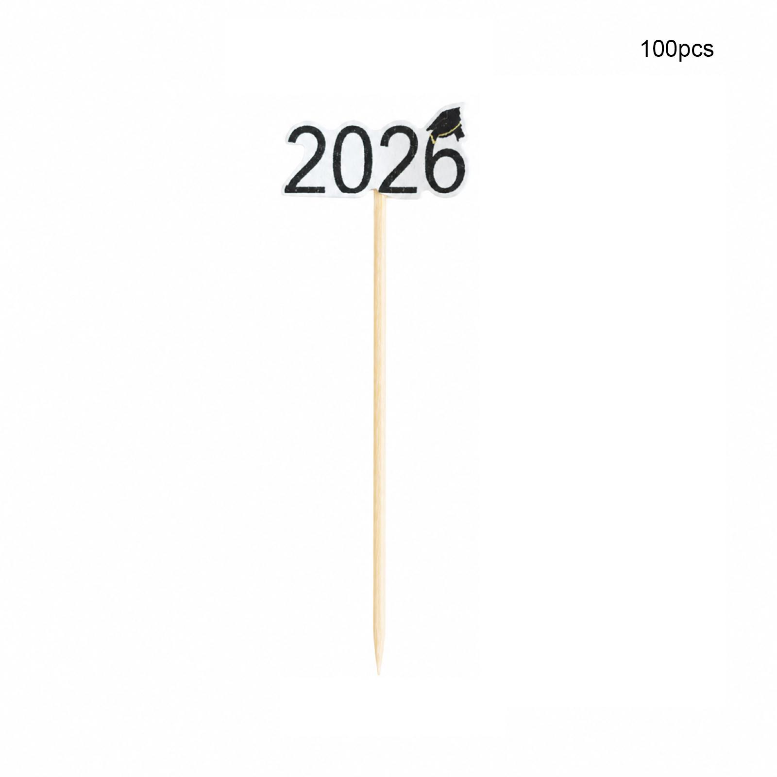 100pcs Graduation Cap Bamboo Picks Disposable Cocktail Picks Cake Toppers Party Decoration Sticks for Graduation Celebration One Size
100pcs Graduation Cap Bamboo Picks Disposable Cocktail Picks Cake Toppers Party Decoration Sticks for Graduation Celebration One Size