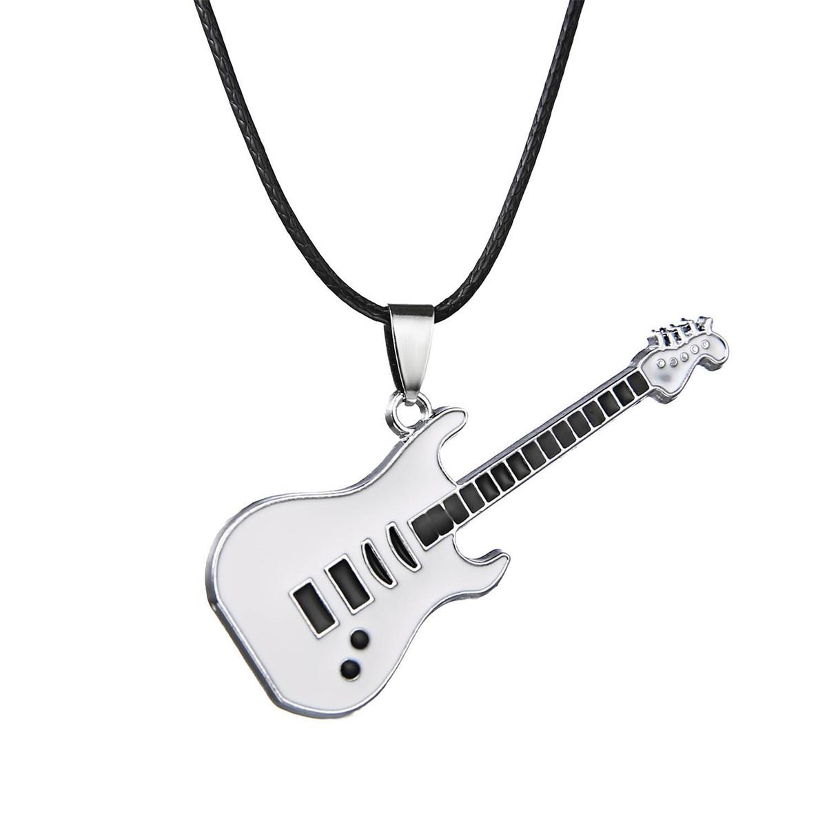 Fashion Stainless Steel Guitar Pendant Necklace For Men Women Retro Punk Musical Instrument Rope Chain Choker Party Jewelry Gift
Fashion Stainless Steel Guitar Pendant Necklace For Men Women Retro Punk Musical Instrument Rope Chain Choker Party Jewelry Gift