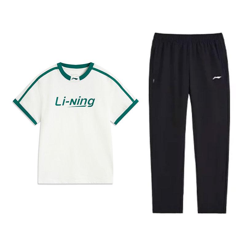 Li-Ning Fashionable Breathable Cotton Slim Fit Short Top Casual Versatile Long Pants Sports Suit Women suit B44-4+V822-1 S
Li-Ning Fashionable Breathable Cotton Slim Fit Short Top Casual Versatile Long Pants Sports Suit Women suit B44-4+V822-1 S
