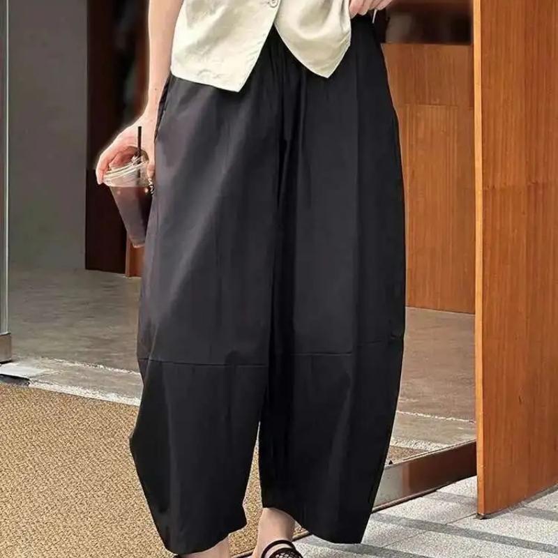 High Waist Bloomers Pants Women Solid Office Lady Fashion Trousers Female Clothes Summer One Size чорний
High Waist Bloomers Pants Women Solid Office Lady Fashion Trousers Female Clothes Summer One Size чорний