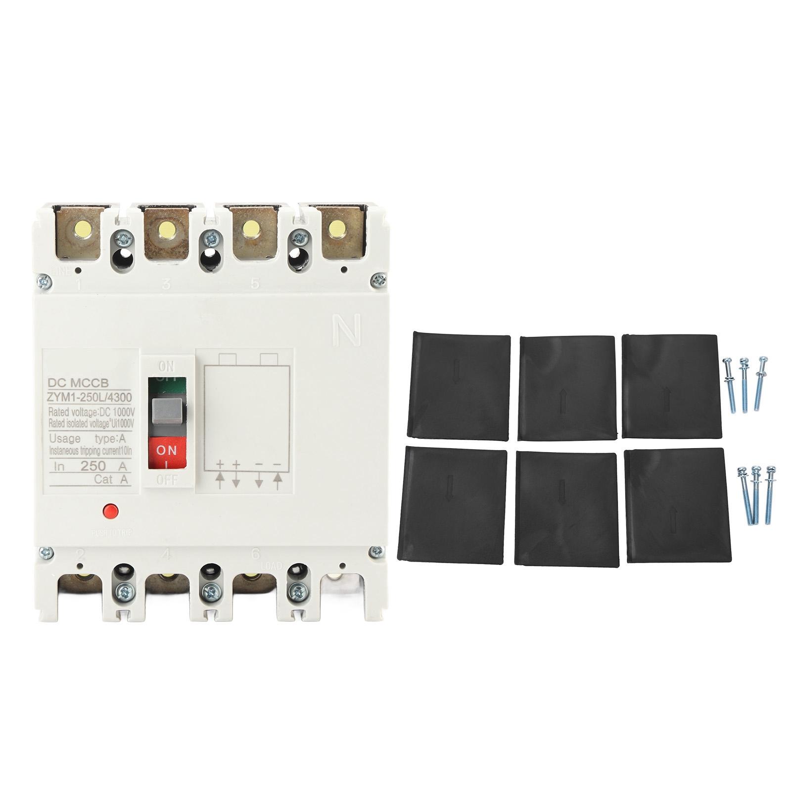 4P Miniature Circuit Breaker MCCB Molded Case Circuit Protection Switch Isolator DC1000V 250A
4P Miniature Circuit Breaker MCCB Molded Case Circuit Protection Switch Isolator DC1000V 250A