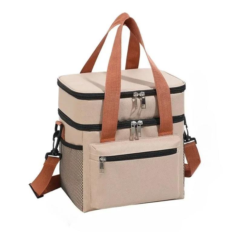 Double Layers Thermal Lunch Bag Large Capacity Lunch Box Portable Crossbody Outdoor Picnic Bag Ice Pack Multi Functional Waterproof Handbag Bento Bag хакі
Double Layers Thermal Lunch Bag Large Capacity Lunch Box Portable Crossbody Outdoor Picnic Bag Ice Pack Multi Functional Waterproof Handbag Bento Bag хакі