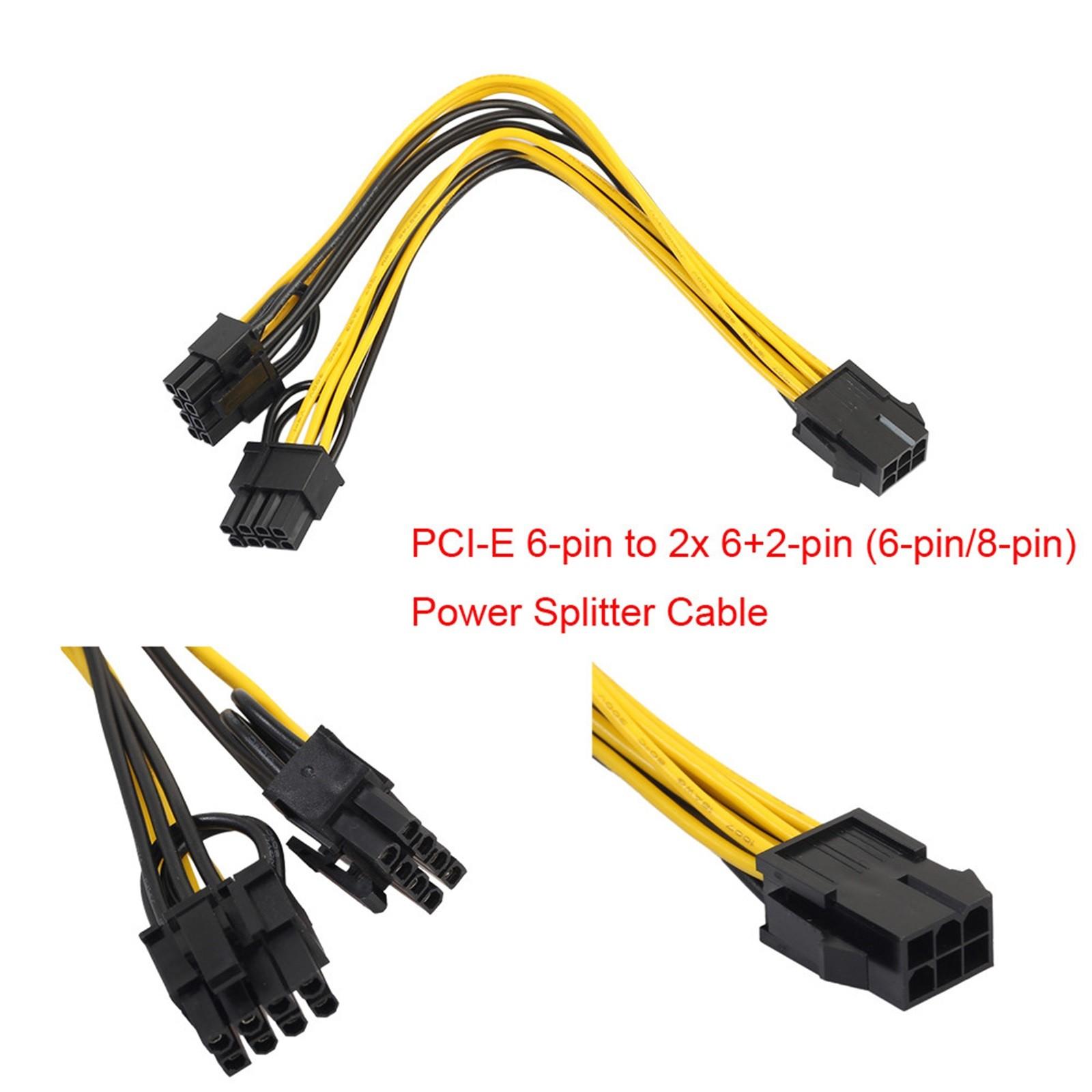 Sagit PCIE 6-контактный — 2x 6+2-контактный (6-контактный/8-контактный) Кабель-разветвитель питания PCIE pciExpress
Sagit PCIE 6-контактный — 2x 6+2-контактный (6-контактный/8-контактный) Кабель-разветвитель питания PCIE pciExpress