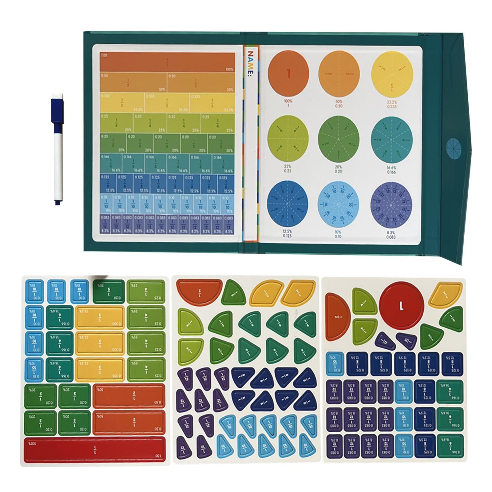 Магнитный диск с дробями, числитель и знаменатель третьего класса, магнитная развивающая игрушка, обучающие пособия по разложению дробей, 10 мл One Size
Магнитный диск с дробями, числитель и знаменатель третьего класса, магнитная развивающая игрушка, обучающие пособия по разложению дробей, 10 мл One Size