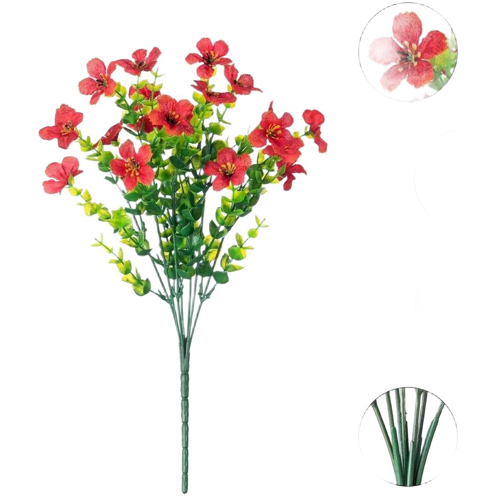 Realistic Fake Daisy And Eucalyptus Arrangement 7 Stems UV Protected Silk Flowers Long Lasting Centerpiece For Table Party Decor красный
Realistic Fake Daisy And Eucalyptus Arrangement 7 Stems UV Protected Silk Flowers Long Lasting Centerpiece For Table Party Decor красный