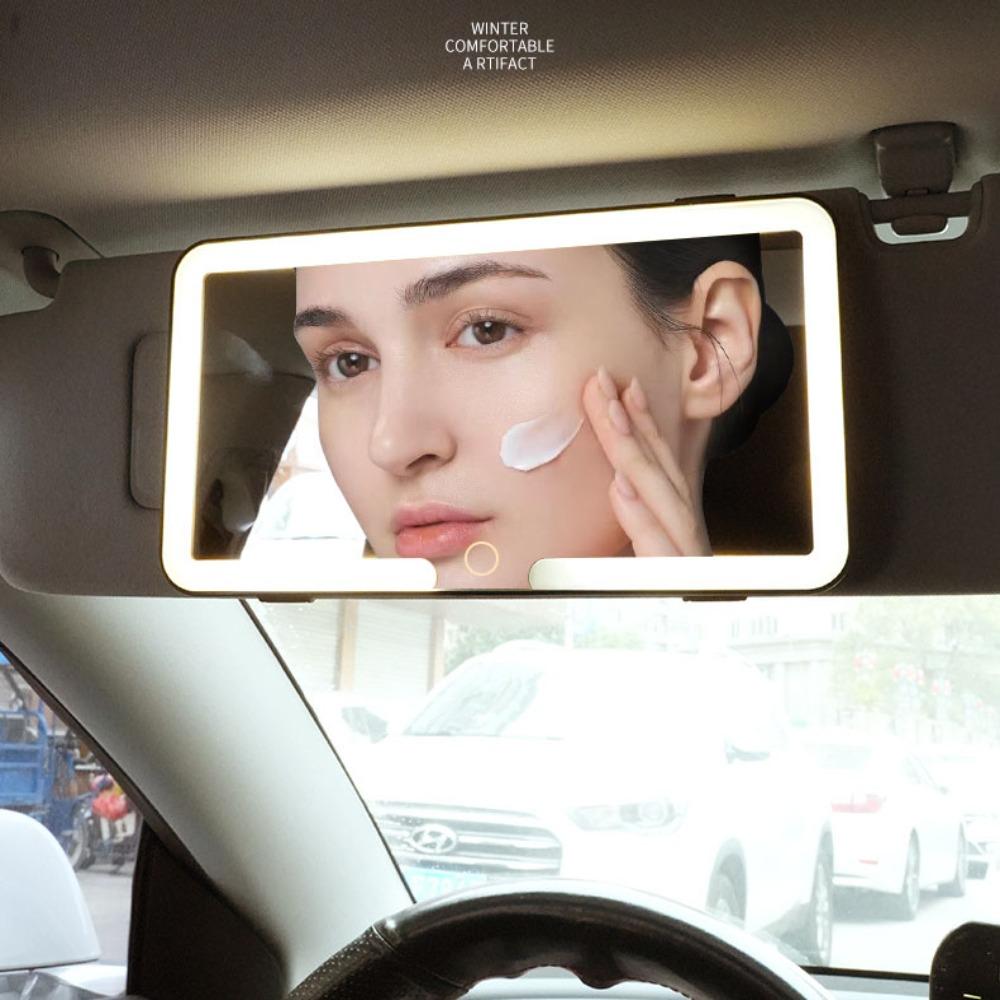 Three Gear Adjustment LED Makeup Mirror Dimmable Sun Visor Plate Mirror Universal Car HD Mirror
Three Gear Adjustment LED Makeup Mirror Dimmable Sun Visor Plate Mirror Universal Car HD Mirror
