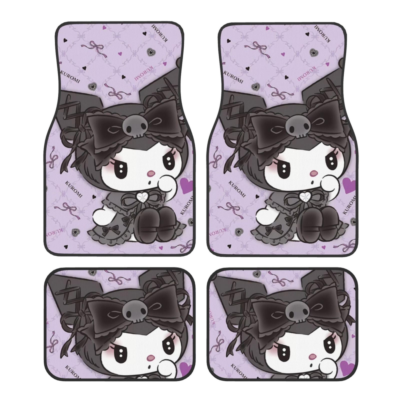 Asamike Car Floor Mats, 4-Piece Set, Cute Kuromi Design, Suitable for Kei Cars (2 Front Seats, 2 Rear Seats), Anti-Slip, Stain-Resistant, Easy Install
Asamike Car Floor Mats, 4-Piece Set, Cute Kuromi Design, Suitable for Kei Cars (2 Front Seats, 2 Rear Seats), Anti-Slip, Stain-Resistant, Easy Install