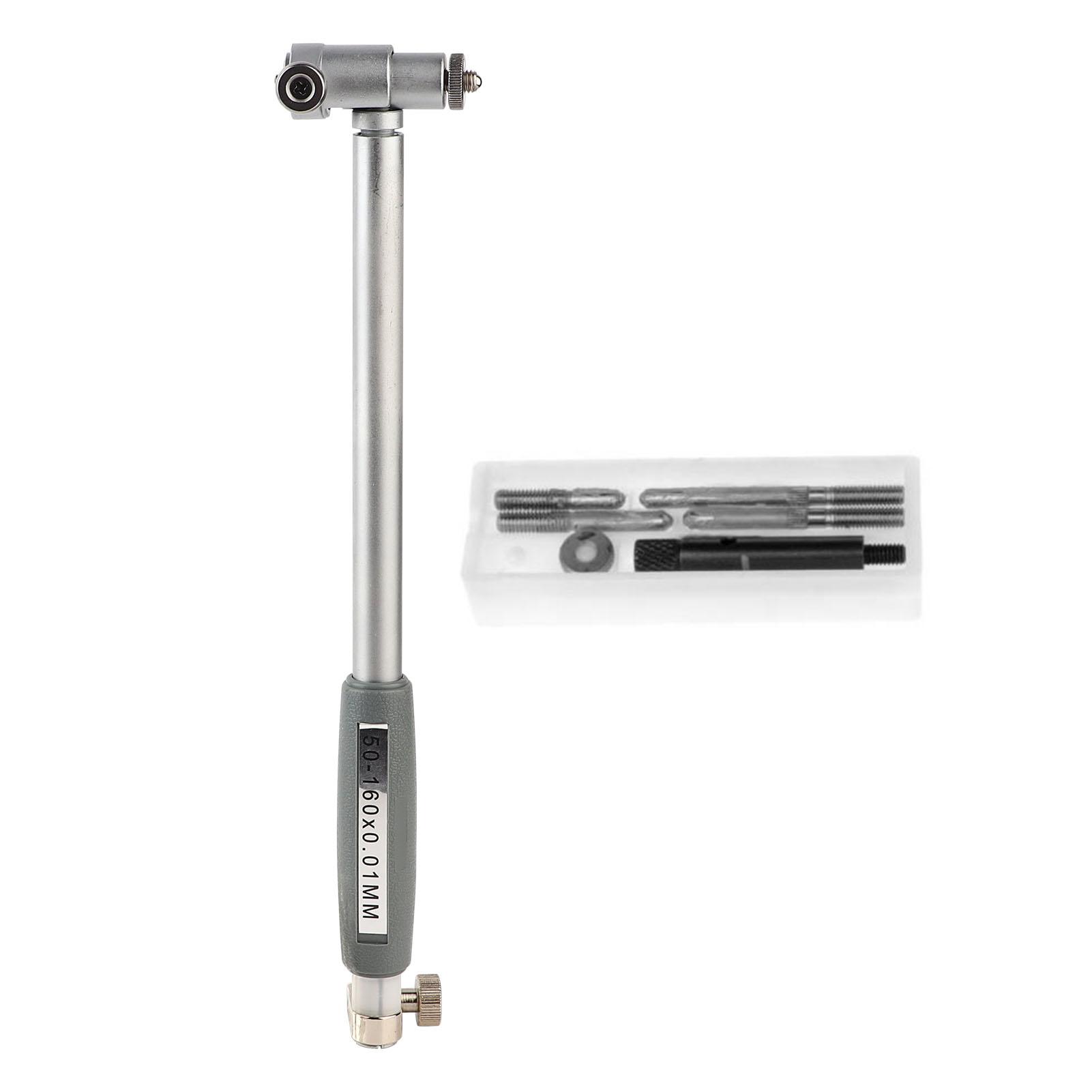 1Pc Bore Gage Rod High Accuracy Aluminum Alloy with 4Pcs Side Heads 50-160mm
1Pc Bore Gage Rod High Accuracy Aluminum Alloy with 4Pcs Side Heads 50-160mm
