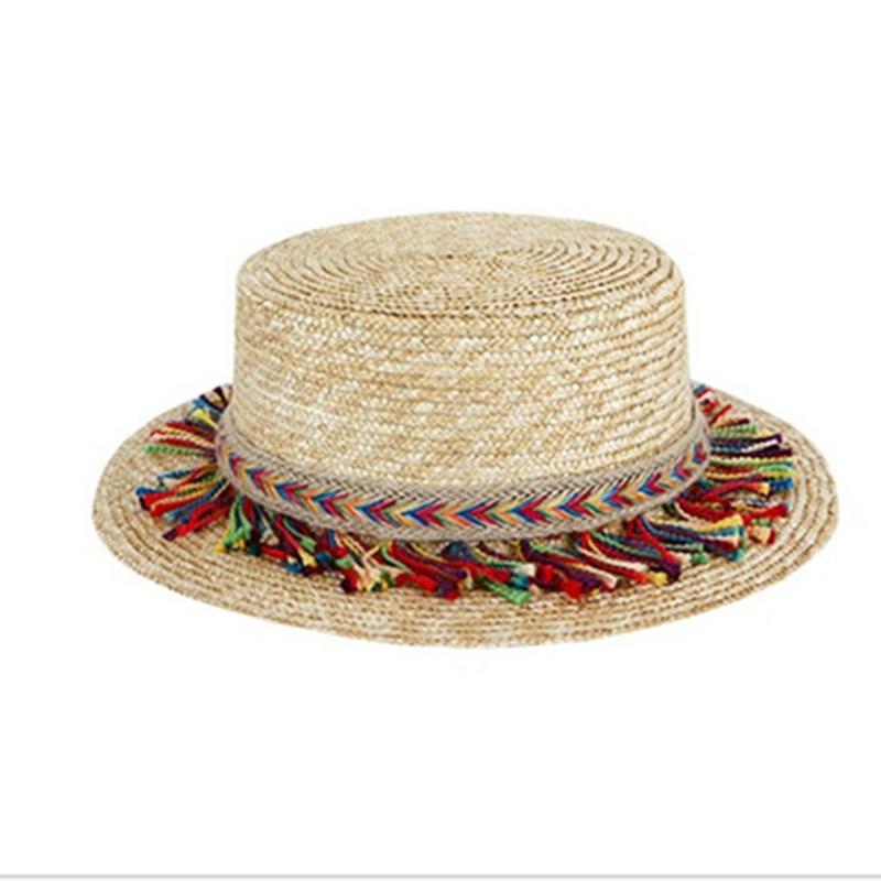 New Parent-child Panama style Fashion Tassel Braid Adult Children sun hats Visor Spring Summer Ourdoor Beach Straw Hats child 48-52cm
New Parent-child Panama style Fashion Tassel Braid Adult Children sun hats Visor Spring Summer Ourdoor Beach Straw Hats child 48-52cm