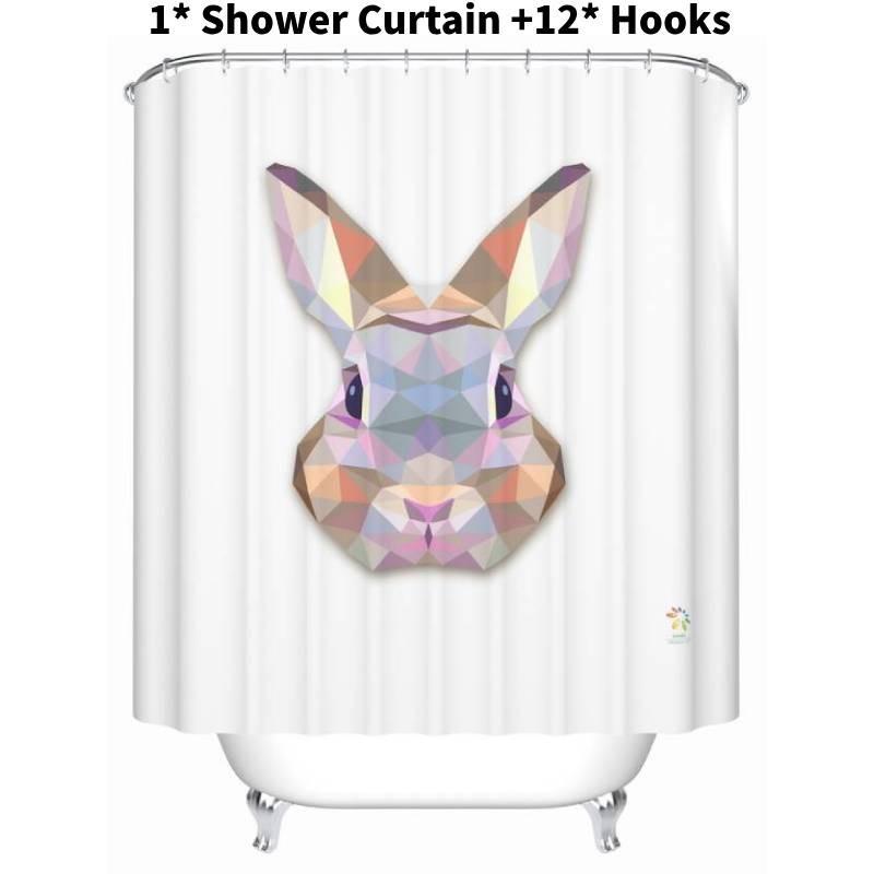 Thickened Polyester Bath Curtain Animal Digital Print Bathroom Door Clean Easy Rabbit
Thickened Polyester Bath Curtain Animal Digital Print Bathroom Door Clean Easy Rabbit