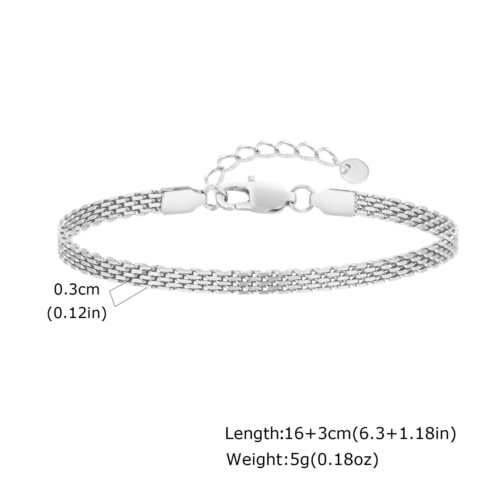 Vnox Stainless Steel Strap Bracelet For Women Men, Four Color 3/6/8mm Wide Watch Wristband, Casual Business Jewelry Gifts
Vnox Stainless Steel Strap Bracelet For Women Men, Four Color 3/6/8mm Wide Watch Wristband, Casual Business Jewelry Gifts
