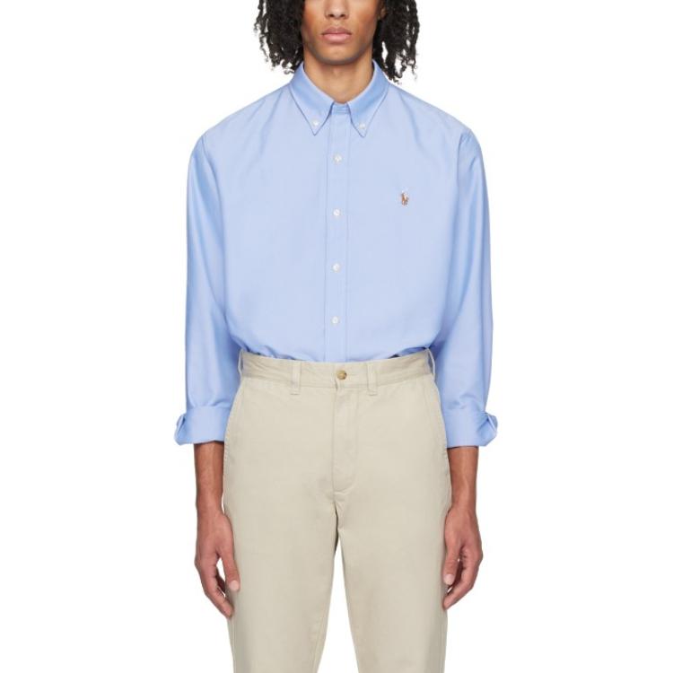 Polo Ralph Lauren Solid Color Polo Collar Logo Embroidered Single-Breasted Long Sleeve Shirt Men shirts Blue 710900552-002 M
Polo Ralph Lauren Solid Color Polo Collar Logo Embroidered Single-Breasted Long Sleeve Shirt Men shirts Blue 710900552-002 M