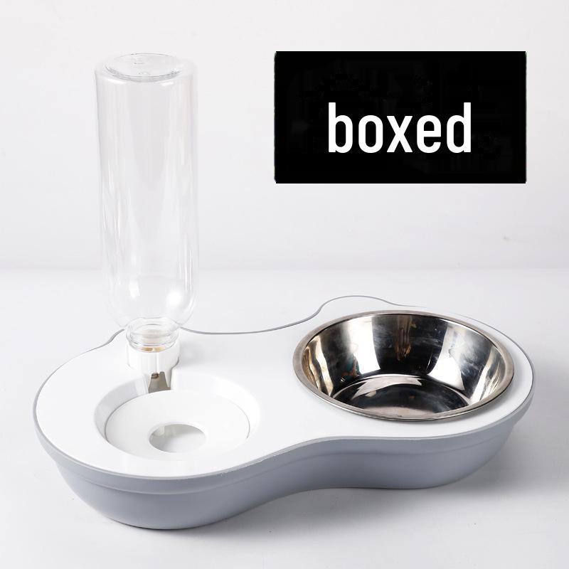 Двойная миска для кошек с защитой от опрокидывания и автоматическим дозатором воды
Двойная миска для кошек с защитой от опрокидывания и автоматическим дозатором воды