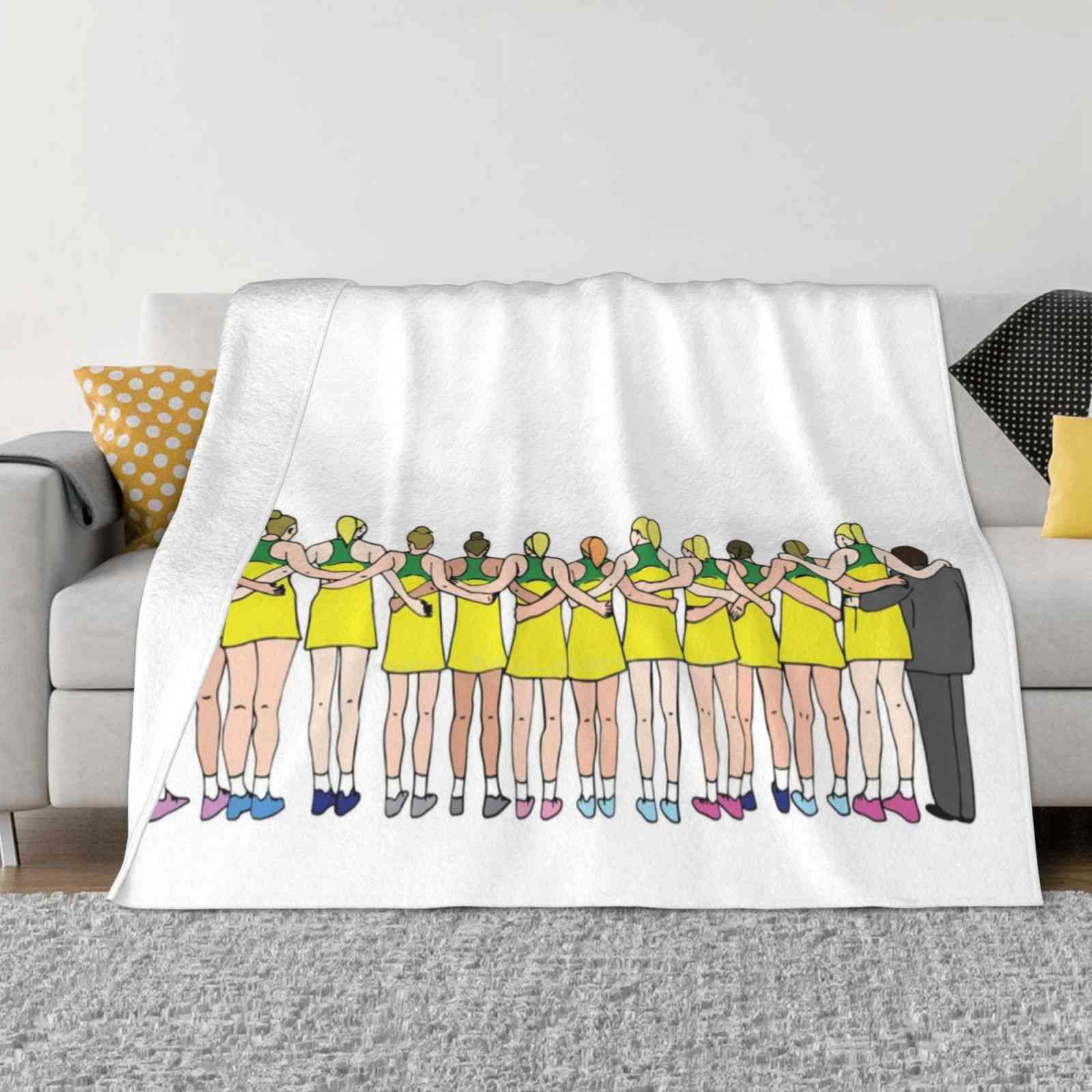 Sisters In Arms-Australian Netball Hot Sale Printing High Qiality Warm Flannel Blanket Australian Netball Aussie Diamonds 30x40in
Sisters In Arms-Australian Netball Hot Sale Printing High Qiality Warm Flannel Blanket Australian Netball Aussie Diamonds 30x40in