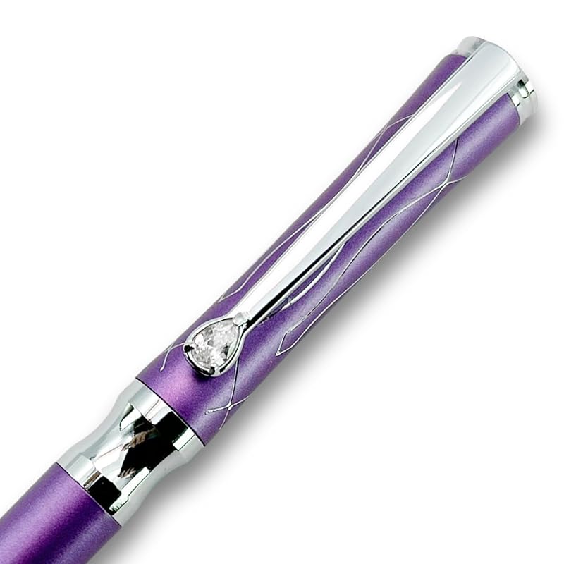LACHIEVA LUX luxury ballpoint pen gift, oil-based ballpoint pen for women, rotary 1.0mm, uses German ink, easy to write - purple
LACHIEVA LUX luxury ballpoint pen gift, oil-based ballpoint pen for women, rotary 1.0mm, uses German ink, easy to write - purple