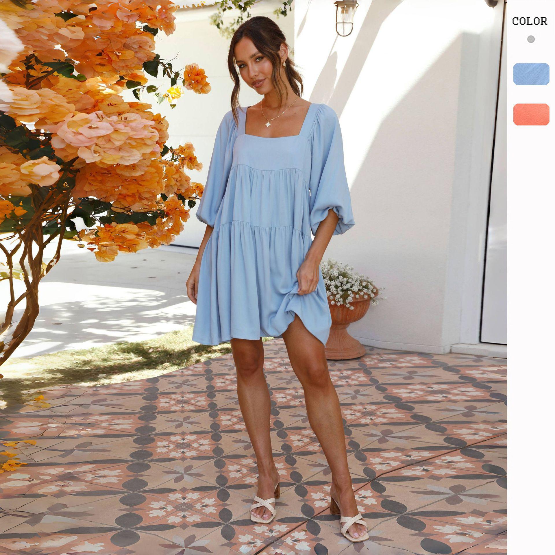 Women s Light Blue Square Neck Flounce Hem Dress with Puff Sleeves, Summer Casual Floral Print Dress S помаранчево-червоний
Women s Light Blue Square Neck Flounce Hem Dress with Puff Sleeves, Summer Casual Floral Print Dress S помаранчево-червоний