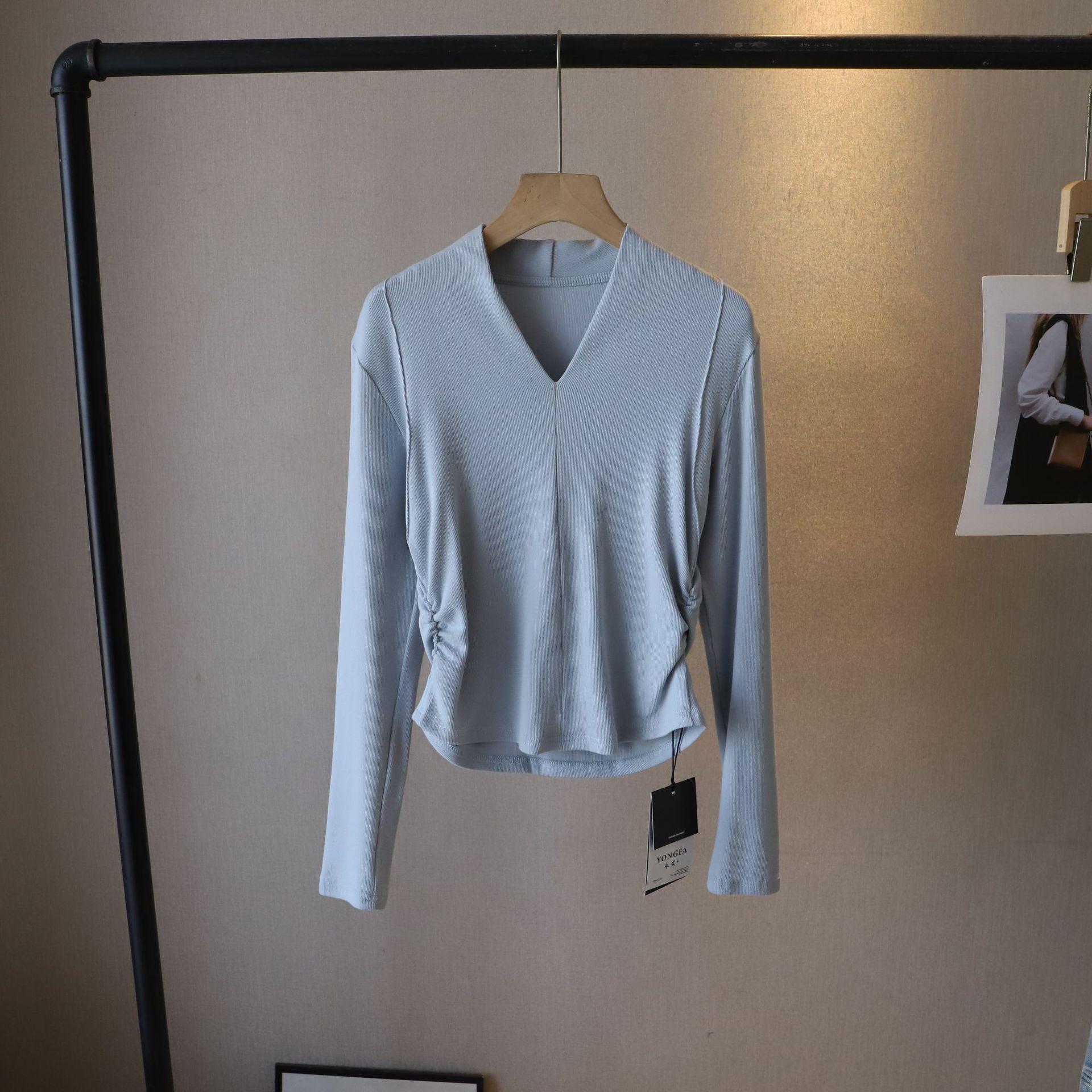 2025 Ранняя весна Корейский стиль V-образный вырез Облегающий талию Приталенный С длинным рукавом Женский топ One Size
2025 Ранняя весна Корейский стиль V-образный вырез Облегающий талию Приталенный С длинным рукавом Женский топ One Size