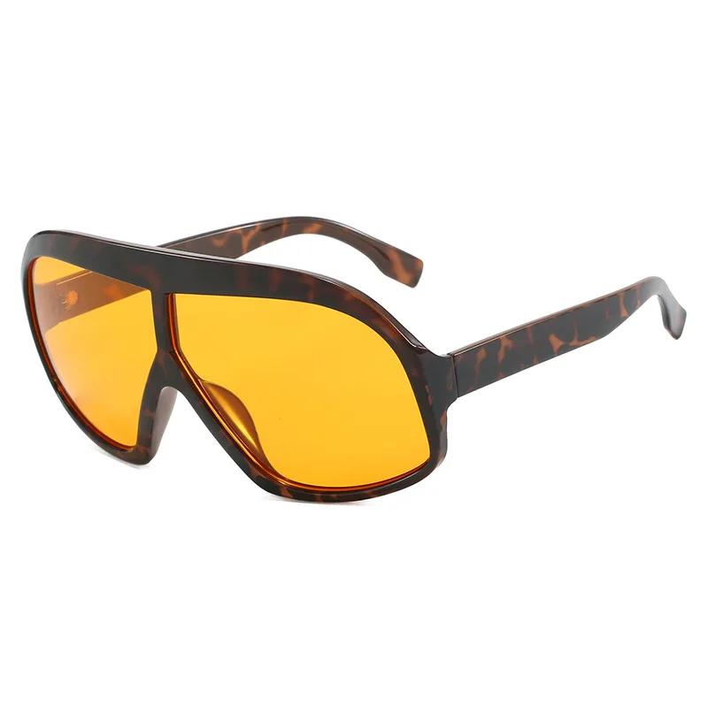 Fashion Oversized Pilot Sunglasses Luxury Yellow Lens Women Men UV400 Brand Designer One Piece Sun Glasses Shades
Fashion Oversized Pilot Sunglasses Luxury Yellow Lens Women Men UV400 Brand Designer One Piece Sun Glasses Shades