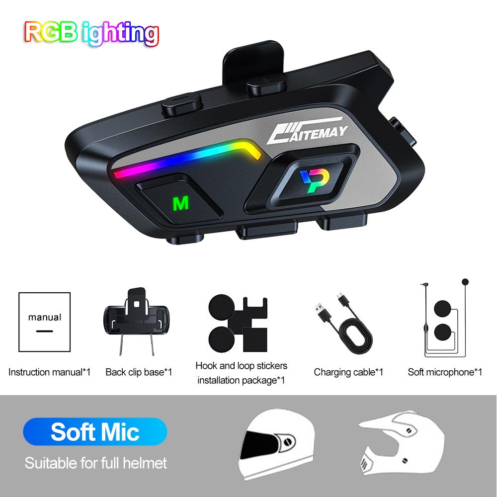 P20 Motorcycle Intercom Helmet Headset 300M Wireless Intercomunicador Moto Walkie Talkie 1000mAh With Ambient Light
P20 Motorcycle Intercom Helmet Headset 300M Wireless Intercomunicador Moto Walkie Talkie 1000mAh With Ambient Light