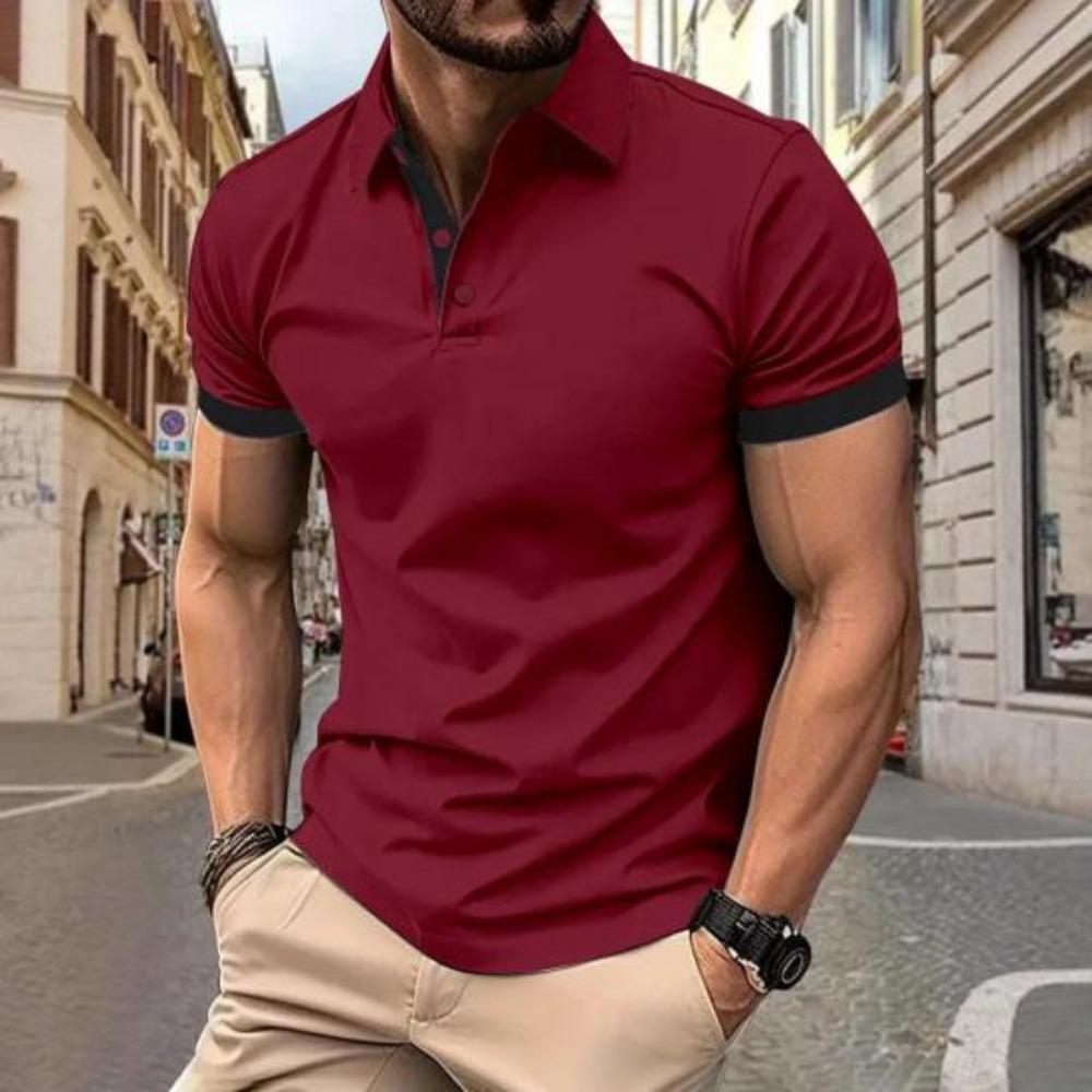 Men Summer Short Sleeve Fashion Lapel Polo Shirt Men Sport Golf Polo Shirt Tops 3XL червоний
Men Summer Short Sleeve Fashion Lapel Polo Shirt Men Sport Golf Polo Shirt Tops 3XL червоний