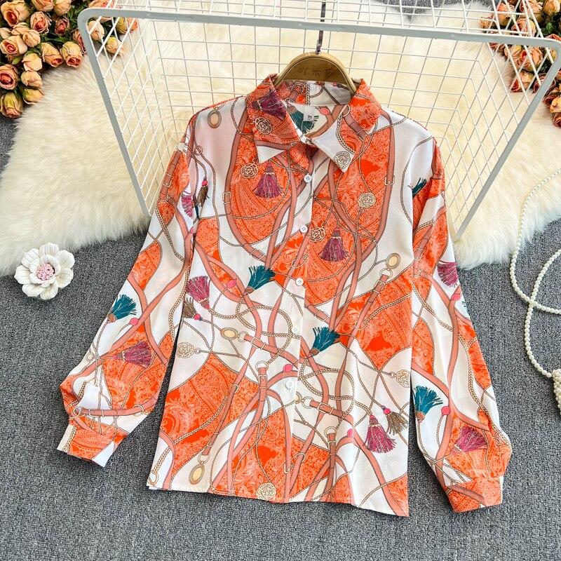 2022 Lente En Herfst Mode Losse Ontwerp Gevoel Decor Gedrukt Polo Kraag Рубашка Vrouwen Chic Top
2022 Lente En Herfst Mode Losse Ontwerp Gevoel Decor Gedrukt Polo Kraag Рубашка Vrouwen Chic Top